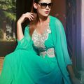 Robe caftan marocain vert 2014