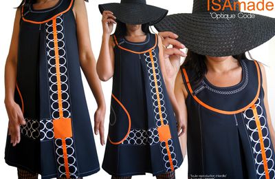 Des Robes Originales Habillées à découvrir dans les collections ISAmade : Tendance Créateur Vintage Sixties.