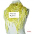 - 70% : 2.70€ Etole boléro jaune foulard dentelle ( réf e-dentelle-jau)