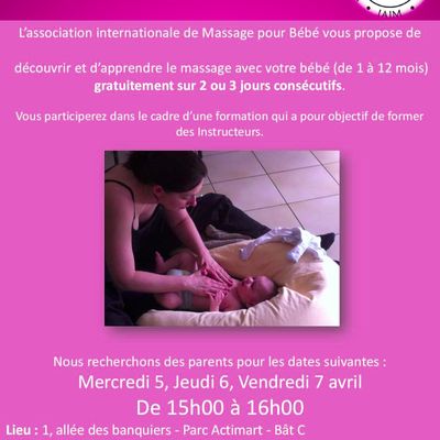 A la découverte du massage bébé