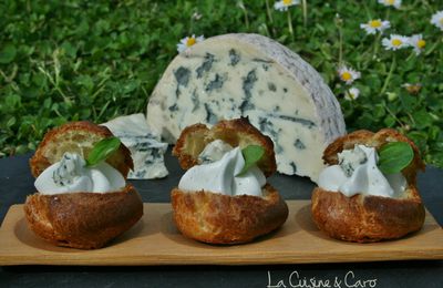 Petits choux apéritifs à la Fourme d'Ambert