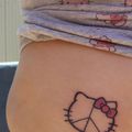 TATOUAGE KITTY PEACE