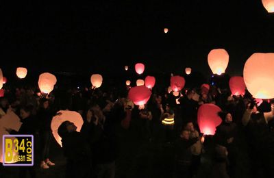 Lâcher de lanternes thaïlandaises