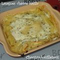 Lasagnes chèvre basilic