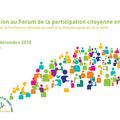 Forum de la participation citoyenne en santé