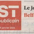 53e Bourse toutes collections à Belfort, un 2e article de L’Est Républicain annonçant la manifestation du 19 janvier 2025