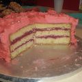 Rose cake curd framboise