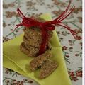 Pour changer des Zimsterne et autres biscuits de Noël (3) : sablés aux lentilles vertes et noisettes, sans blé, sans lait