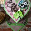 carte dutch avec le modele coeur un panda