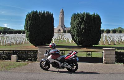 Balade de 105km en moto entre Jarny, Verdun, Douaumont et Bezonvaux le 12 septembre 2022