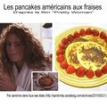 Les pancakes américains aux fraises dans le film "Pretty Woman"