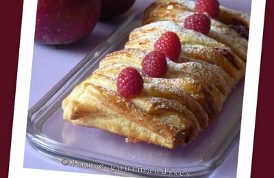 Tresse Feuilletée Pommes Framboises