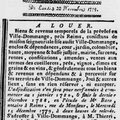 Mercredi 15 Décembre 1779 Location de la Prévôté 