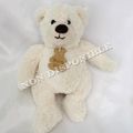 Doudou Peluche Ours Blanc Histoire D'Ours