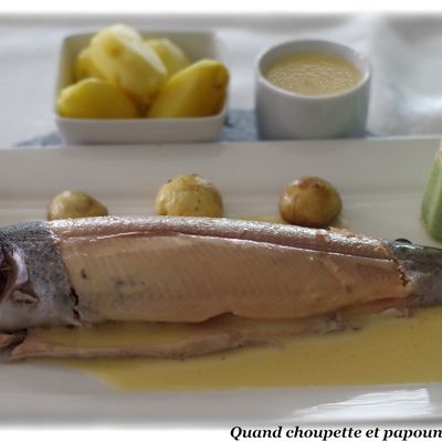 TRUITE AU RIESLING ET FLAN DE PERSIL