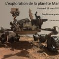 Conférence "L'exploration de la planète Mars" par Thibaut Alexandre - 19 mars 2021 à 21h00