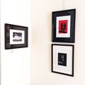 En ROUGE et NOIR... en NOIR et BLANC. Prochain VERNISSAGE le SAMEDI 19 OCTOBRE.