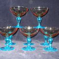 8 COUPES A CHAMPAGNE CRISTAL PORTIEUX GEORGES SAND VENDU