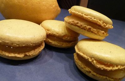 Macarons au lemon curd au COOK'IN