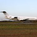 AEROPORT PAU PYRENEES: REGIONAL AIRLINES: FOKKER 100(F-28-0100): F-GMPG: MSN:11362. AVION EXPOSE SUITE A SONT CRASH.