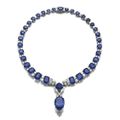 Sapphire and diamond necklace, 1950s