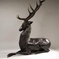 Janine JANET, Cerf couché, circa 1966