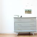 Commode vintage pieds compas années 50