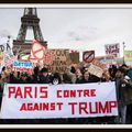 Une manifestation anti-Trump dans les rues de Paris