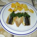 Sardines en portefeuille à la plancha et pommes de terre sautées