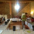 L'atelier "Arômes du vin" animé par le vigneron, Mr D'ALLAINES.