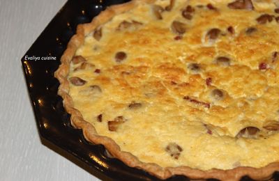 QUICHE JAMBON CHAMPIGNONS