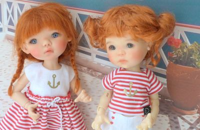 Tessie et Sissi en bord de mer