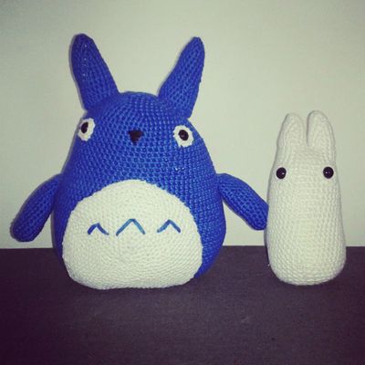 Amigurumi TOTORO Bleu au Crochet