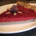 TARTE MIROIR AUX FRAMBOISES SUR LIT DE CITRON