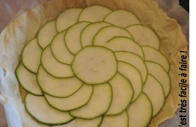 TARTE AUX COURGETTES ET A LA VACHE QUI RIT