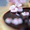 Petite tarte Cherry Blossom au chocolat