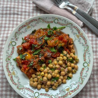 Mijoté d'aubergine et prunes