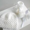 tricot laine bb fait main, bebe tricot, layette, modele, fait main