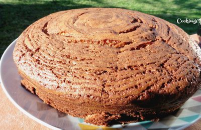 Gateau zébré chocolat & fleur d'oranger sans gluten