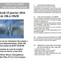 Ateliers de JANVIER 2016