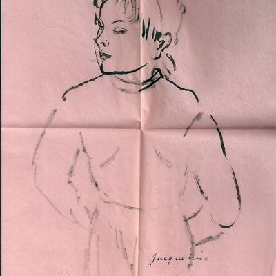Esquisse - Portrait de Jacqueline Chaize