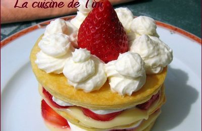 Millefeuille aux fraises
