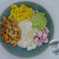 Poke bowl aux crevettes