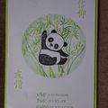 Carte Panda dans les bambous
