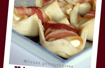 Mini Paniers au chèvre, lard et miel