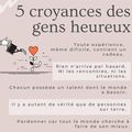 5 CROYANCES DES GENS HEUREUX...