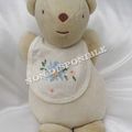 Doudou Peluche Ours Musical Ecru Et Beige DMC