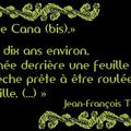 INCIPIT "LES NOCES DE CANA(BIS)" JEAN-FRANCOIS TIERCELIN (NUMÉRO SIX)