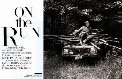 Editorial: 'On the Run' avec Jamie Dornan par Cédric Buchet pour Vogue Hommes International Automne/Hiver 2009-10
