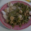 merlan- haricot vert champignons